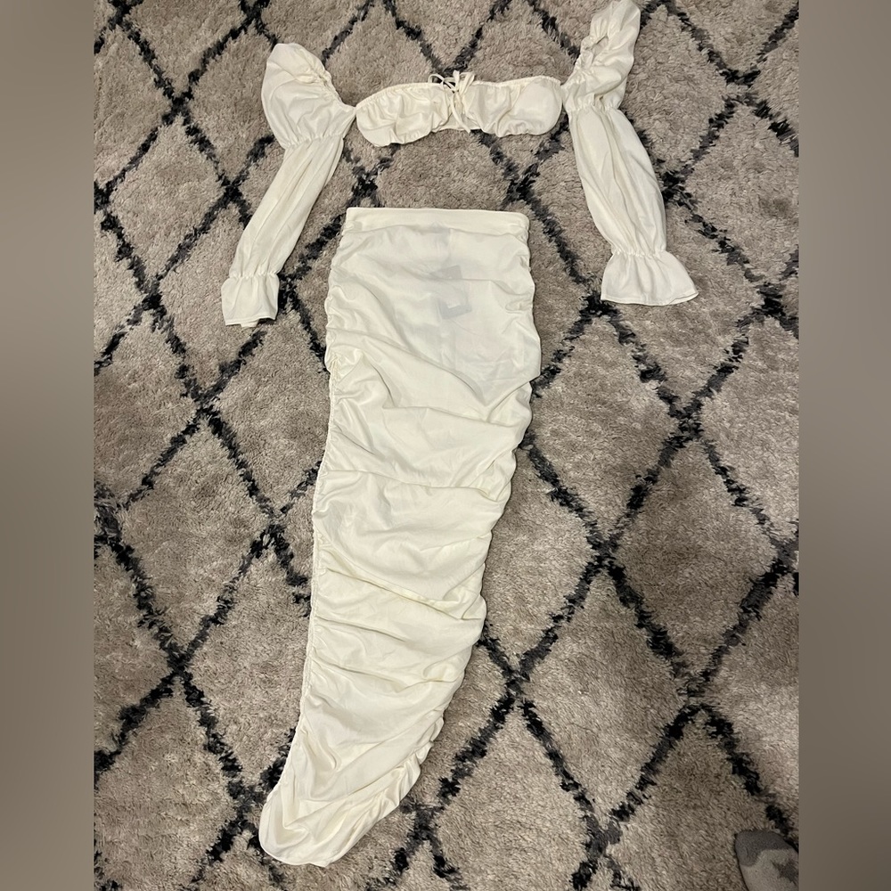 White two piece set.